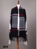 Striped Blanket Scarf w/ Tassels